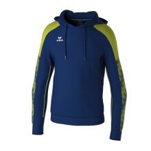 Erima Hoodie Evo Star (100% Polyester) navy blue/lime green Men's