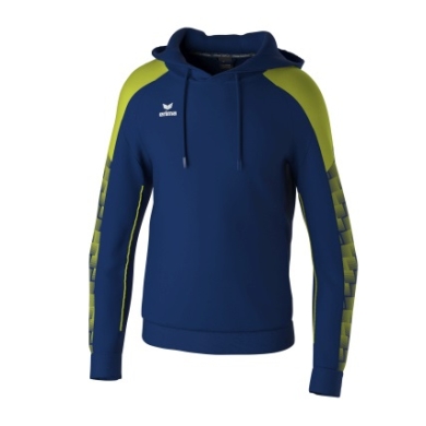 Erima Hooded Sweatshirt Evo Star (100% Polyester) navy blue/lime green Kids