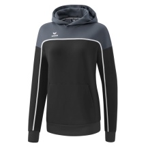 Erima Hoodie Change Hooded Sweatshirt (Cotton Blend) Black/Grey Women