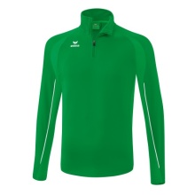 Erima Sport long-sleeved shirt Liga Star training top (durable functional material, stand-up collar) emerald green/white men