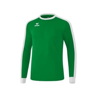 Erima Sport Long Sleeve Shirt Jersey Retro Star (100% Polyester) emerald green/white Men