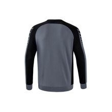 Erima Sport Long Sleeve Six Wings Sweatshirt (Cotton Blend, Functional) Grey/Black Men