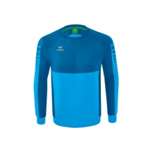 Erima Sport Long Sleeve Six Wings Sweatshirt (Cotton Blend, Functional) Curacao Blue Men