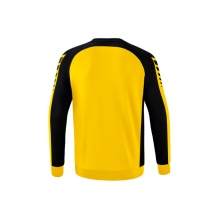 Erima Sport Long Sleeve Six Wings Sweatshirt (Cotton blend, functional) yellow/black Men