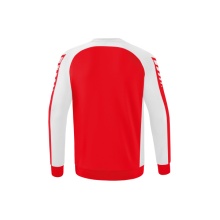 Erima Sport Long Sleeve Six Wings Sweatshirt (Cotton blend, functional) red/white Men