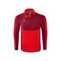 Erima Sport Long Sleeve Six Wings Training Top (100% Polyester, Stand-up Collar, 1/2 Zip) Red/Bordeaux Men