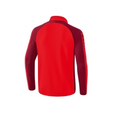 Erima Sport Long Sleeve Six Wings Training Top (100% Polyester, Stand-up Collar, 1/2 Zip) Red/Bordeaux Men