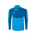 Erima Sport Long Sleeve Six Wings Training Top (100% Polyester, Stand-up Collar, 1/2 Zip) Curacao Blue Men