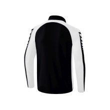 Erima Sport Long Sleeve Six Wings Training Top (100% Polyester, Stand-up Collar, 1/2 Zip) Black/White Boys