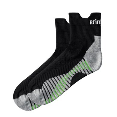 Erima Running Sock (high wearing comfort) black - 1 pair