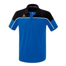 Erima Sport-Polo Change (100% recycled Polyester, quick-drying functional material) royal blue/black Men