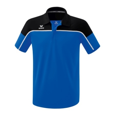 Erima Sport-Polo Change (100% recycled Polyester, quick-drying functional material) royal blue/black Men