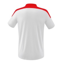 Erima Sport Polo Change (100% recycled Polyester, quick-drying functional material) white/red Men