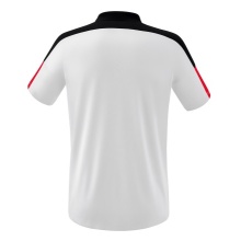 Erima Sport Polo Change (100% recycled Polyester, quick-drying functional material) white/black/red Men