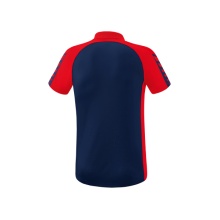 Erima Sport-Polo Six Wings (100% Polyester, fast drying, comfortable feel) navy blue/red Men