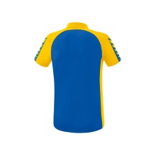 Erima Sport-Polo Six Wings (100% Polyester, quick-drying, comfortable feel) navy blue/yellow Men