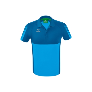 Erima Sport-Polo Six Wings (100% Polyester, quick-drying, comfortable to wear) curacao blue Men