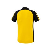 Erima Sport-Polo Six Wings (100% Polyester, quick-drying, comfortable feel) yellow/black Men