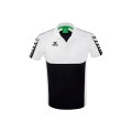 Erima Sport-Polo Six Wings (100% Polyester, quick-drying, comfortable to wear) black/white Men