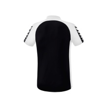 Erima Sport-Polo Six Wings (100% Polyester, quick-drying, comfortable to wear) black/white Men