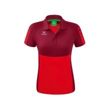 Erima Sport-Polo Six Wings (100% Polyester, tailored cut, quick-drying) red/bordeaux Women