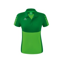 Erima Sport-Polo Six Wings (100% Polyester, tailored cut, quick-drying) green/emerald Women