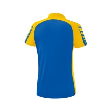 Erima Sport-Polo Six Wings (100% Polyester, tailored cut, quick-drying) navy blue/yellow Women