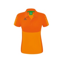 Erima Sport Polo Six Wings (100% Polyester, tailored cut, quick-drying) orange Women