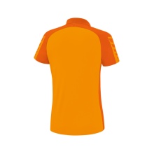 Erima Sport Polo Six Wings (100% Polyester, tailored cut, quick-drying) orange Women