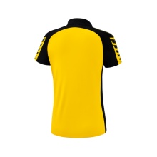 Erima Sport-Polo Six Wings (100% Polyester, tailored cut, quick-drying) yellow/black Women