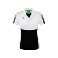 Erima Sport Polo Six Wings (100% Polyester, tailored cut, quick-drying) black/white Women