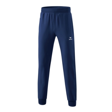 Erima Presentation Pants Change (100% recycled Polyester, light, zip pockets) long navy blue Boys