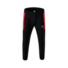 Erima Presentation Pants Team long (100% Polyester, light, modern slim fit) black/red Boys