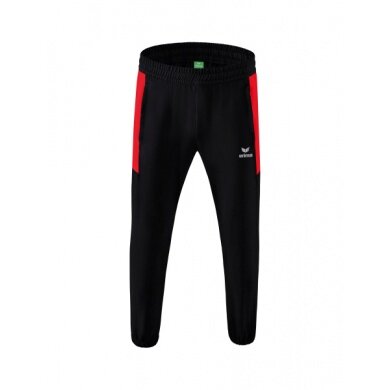 Erima Presentation Pants Team long (100% Polyester, light, modern slim fit) black/red Boys