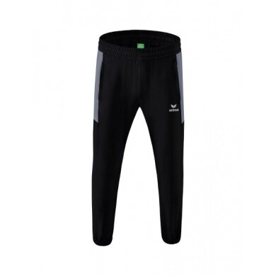 Erima Presentation Pants Team (100% Polyester, light, modern slim fit) long black/grey Boys