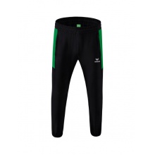 Erima Presentation Pants Team long (100% Polyester, light, modern slim fit) black/emerald Boys