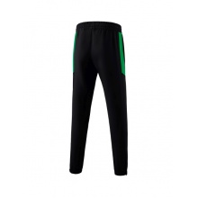 Erima Presentation Pants Team long (100% Polyester, light, modern slim fit) black/emerald Boys