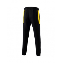 Erima Presentation Pants Team long (100% Polyester, lightweight, modern slim fit) black/yellow Men