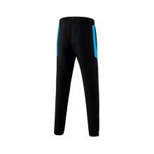 Erima Presentation Pants Team long (100% Polyester, light, modern slim fit) black/curacao blue Boys