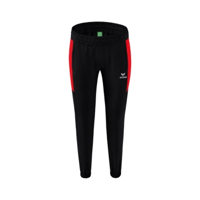 Erima Presentation Pants Team long (100% Polyester, light, modern slim fit) black/red Women