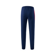 Erima Presentation Trousers Team long (100% Polyester, light, modern slim fit) navy blue/red Women