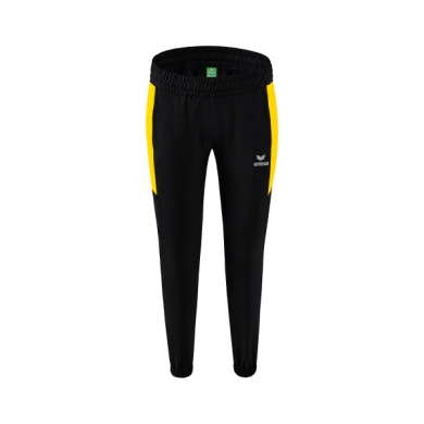 Erima Presentation Pants Team long (100% Polyester, light, modern slim fit) black/yellow Women