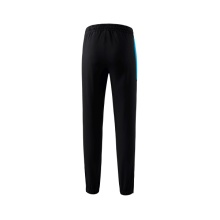 Erima Presentation Pants Team long (100% Polyester, light, modern slim fit) black/curacao blue Women