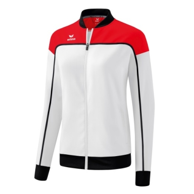 Erima Presentation Jacket Change (100% recycled Polyester, elastic functional material) white/red/black Women