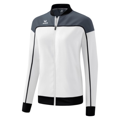 Erima Presentation Jacket Change (100% recycled Polyester, elastic functional material) white/grey/black Women