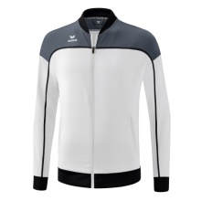 Erima Presentation Jacket Change (100% recycled Polyester, elastic functional material) white/grey/black Men