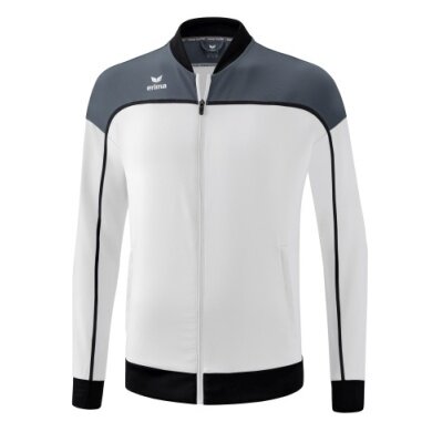 Erima Presentation Jacket Change (100% recycled Polyester, elastic functional material) white/grey/black Men