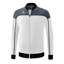 Erima Presentation Jacket Change (100% recycled Polyester, elastic functional material) white/grey/black Boys