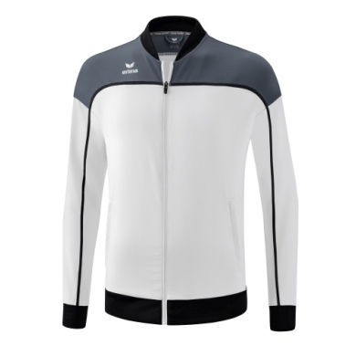 Erima Presentation Jacket Change (100% recycled Polyester, elastic functional material) white/grey/black Boys