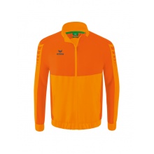 Erima Presentation Jacket Six Wings (100% Polyester, Stand-up Collar, without Lining) Orange Men